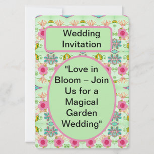 Invitation L'amour en fleurs : rejoignez-nous pour un événeme