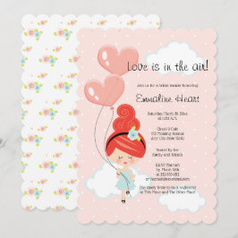 Invitation L'amour est dans la Fête des mariées aérienne Redh