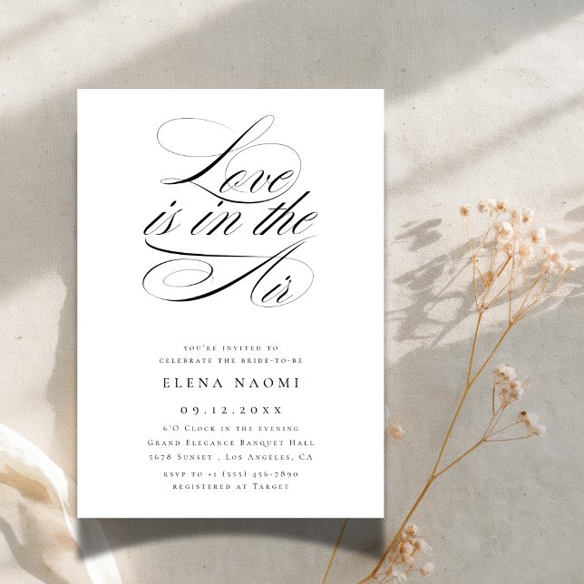 Invitation L'amour est dans la Fête des mariées budgétaire Ai (Créateur téléchargé)