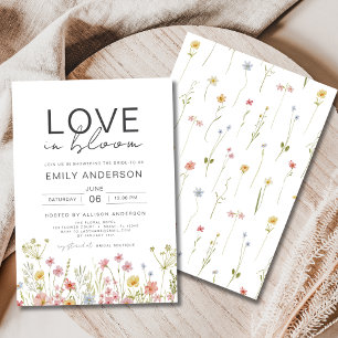 Invitation L'amour est dans la Fête des mariées de printemps 