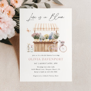 Invitation L'amour est dans la Fête des mariées de socle de f