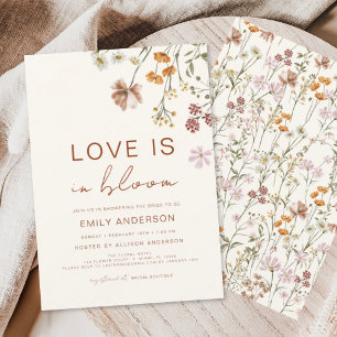 Invitation L'amour est dans la Fête des mariées Fleur sauvage
