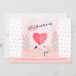 Invitation "L'amour est dans l'air !" Anniversaire du couple 