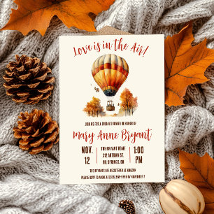 Invitation L'amour est dans l'Air, Baptême de Mariée en Montg