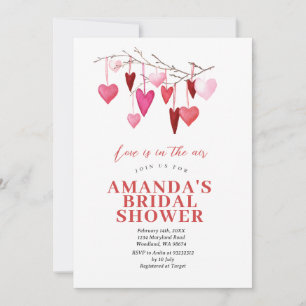 Invitation L'amour est dans l'air Saint-Valentin Shower de Ma