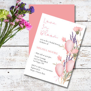 Invitation L'Amour Est Dans L'Invitation De La Douche Nuptial