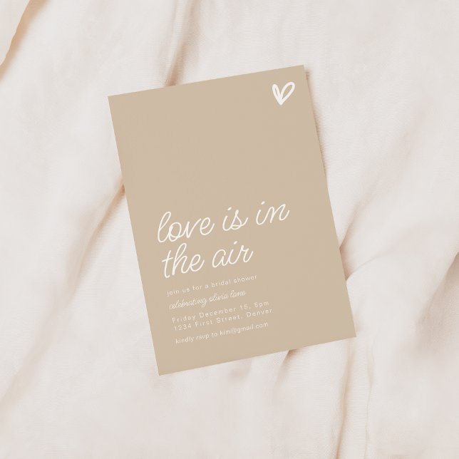 Invitation L'Amour Est Dans L'Invitation De La Fête des marié (Créateur téléchargé)