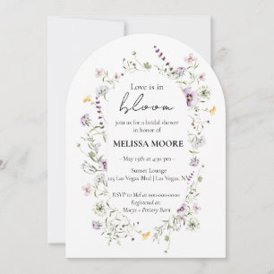 Invitation L'Amour Est En Fleur Fête des mariées Arch Invitat