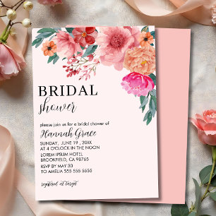 Invitation L'amour est en fleurs : Bouquet printanier pour un