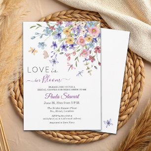 Invitation L'amour est en fleurs Demoiselles d'honneur pour l