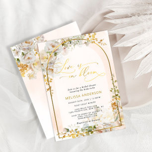 Invitation L'amour est en fleurs Fête de douche de mariée aux