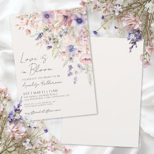 Invitation L'amour est en fleurs Fête de mariage champêtre