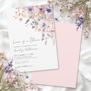 Invitation L'amour est en fleurs Fête de mariage floral aux f