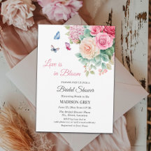 L'amour est en fleurs Papillons Shower de mariage