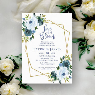 Invitation L'amour est en fleurs Réception de mariage florale