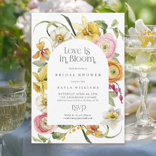 Invitation L'amour est en fleurs : Salle de réception pour la