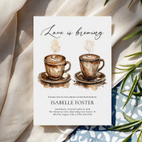 L'amour est en train de préparer un café Rustique