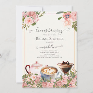 Invitation L'amour est en train de préparer un Martini au caf