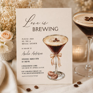 Invitation L'amour est en train de préparer une soirée de dou