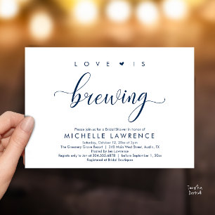 Invitation L'amour est en train de se préparer Fête de bière