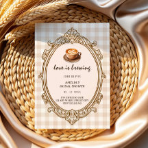 l'amour est en train de se préparer tasse gingham