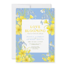 L'amour est floraison fleur mariage bleu