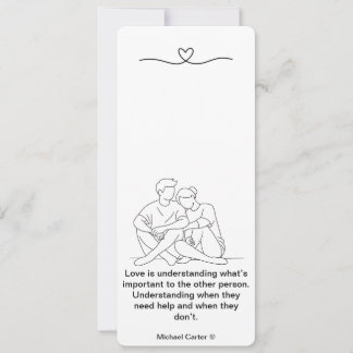 Invitation L'amour est la compréhension