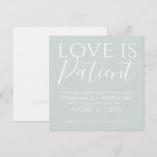 Invitation L'amour est Patient Faire suivre la Date Faire-par