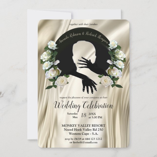 Invitation L'amour est tout ce qu'il y a de Mariage (Devant)