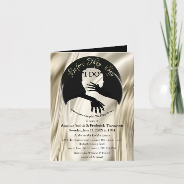 Invitation L'amour est tout ce qu'il y a de Wedding shower (Devant)