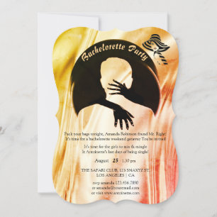 Invitation L'amour est tout ce qu'il ya Vibrant Bachelorette 