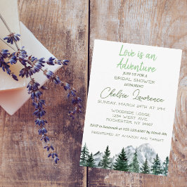 Invitation L'amour est une aventure nuptiale