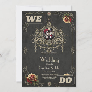 Invitation L'amour éternel dans l'obscurité.