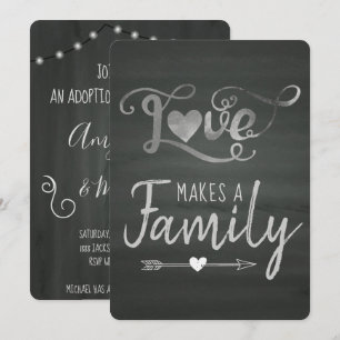 Invitation L'amour fait une famille - Annonces d'adoption