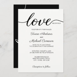 Invitation L'amour Mariage chrétien n'échoue jamais