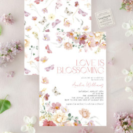 Invitation L'amour moderne est florissant Fête des mariées ro