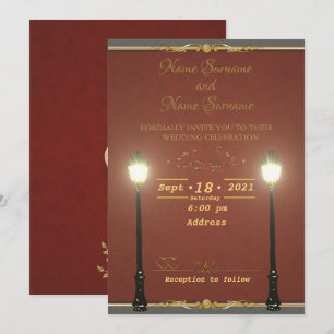 Invitation Lampadaire léger