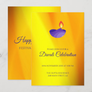 Invitation Lampe violette