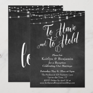 Invitation Lampes Chalkboard à avoir et à tenir