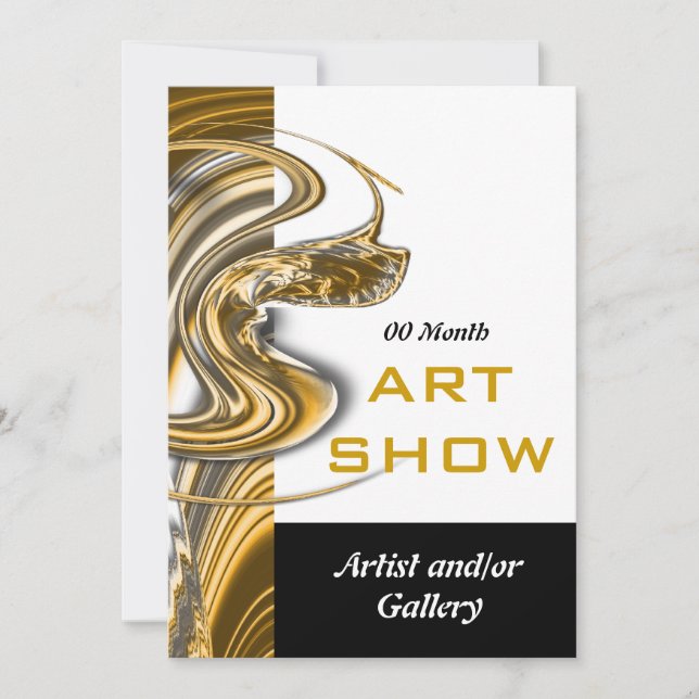 Invitation Lancement de l'inauguration de bijoux d'exposition (Devant)