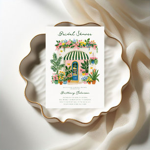 Invitation Lancement de Mariée Marché Fleur Aquarelle