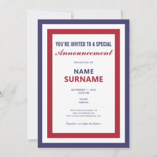 Invitation Lancement du lancement de la campagne de script du