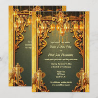 Lances d'éléphants indiens en or vert Hindi Hindu