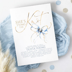 Invitation Lanceur de noeud papillon bleu poussiéreux pour la