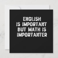L'Anglais Est Important, Mais Les Maths Sont Impor