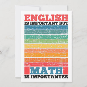 Invitation L'anglais est important mais les maths sont plus i