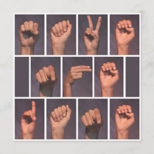 Invitation Langue de signature Enregistrer la date