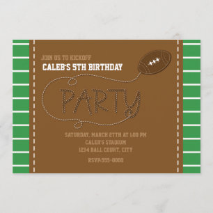 Invitation L'anniversaire de PARTIE du FOOTBALL badine