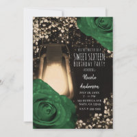 Lanterne Rustique aux Roses Vertes pour un Douzièm