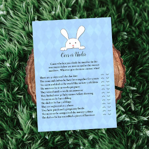 Invitation Lapin Blanc Bleu Sur Sous Le Jeu De Douche